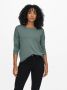 Only Shirt met 3 4 mouwen ONLELCOS 4 5 SOLID TOP - Thumbnail 1