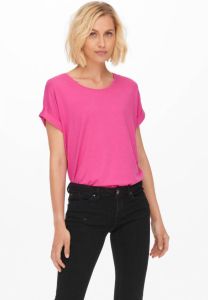 Only Dames-T-shirt met korte mouwen onlmoster Roze Dames