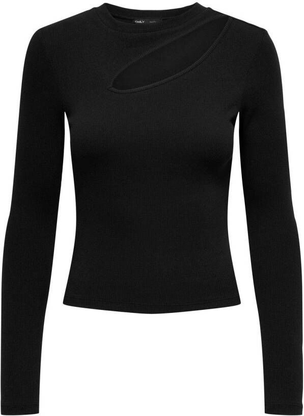 Only Shirt met ronde hals ONLNUSSA L S TOP JRS