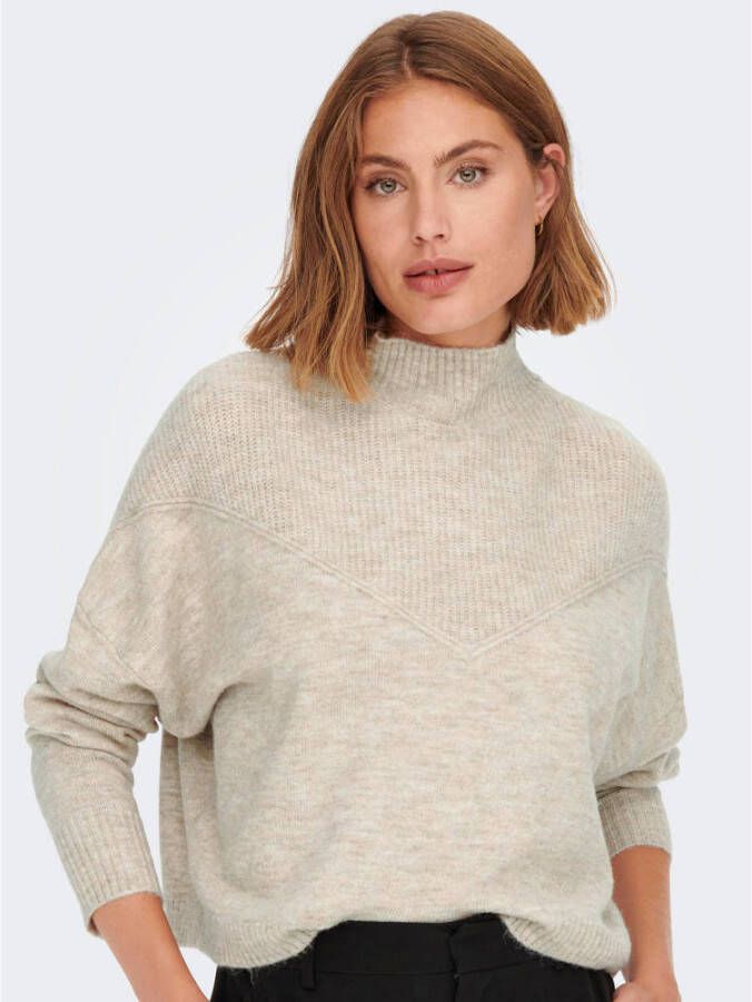 Only Trui met staande kraag ONLSILLY L S HIGHNECK PULLOVER BF KNT
