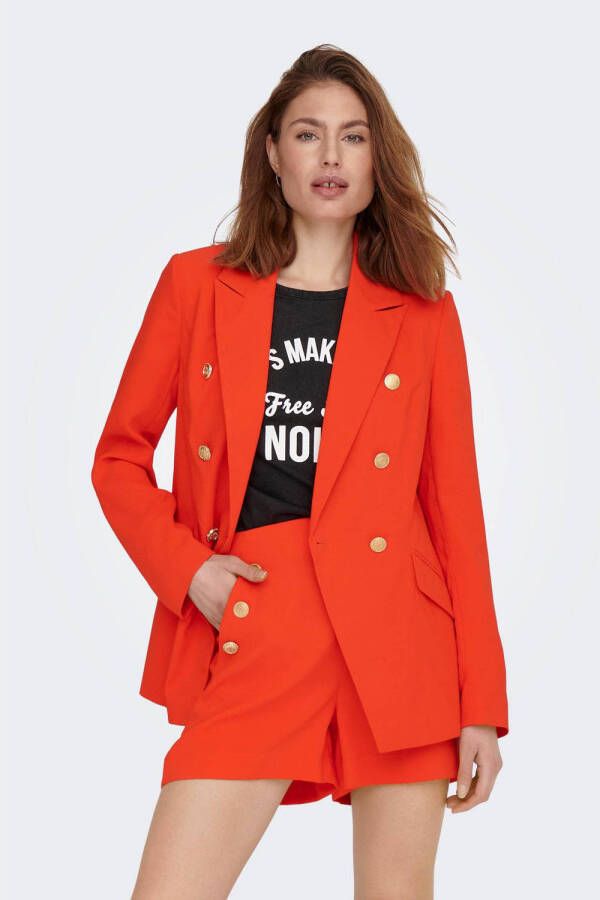 ONLY Wehkamp x Denise Anna's blazer ONLLARISA oranje