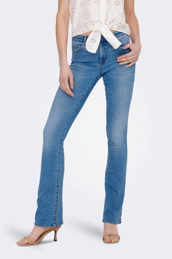 ONLY Wehkamp x Denise Anna's flared jeans ONLHUSH light blue denim