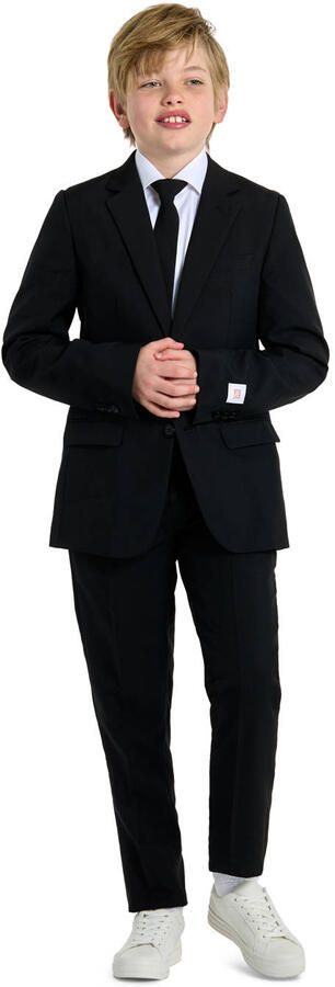 OppoSuits kostuum Black Knight zwart Jongens Polyester Reverskraag Effen 158 164 - Foto 2