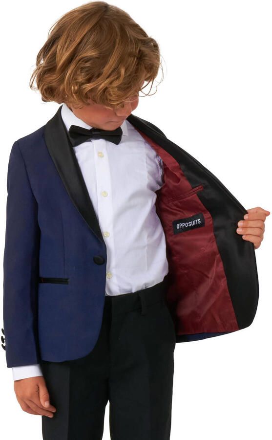 OppoSuits kostuum donkerblauw zwart - Foto 2
