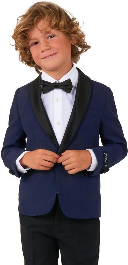 OppoSuits kostuum donkerblauw zwart - Foto 3