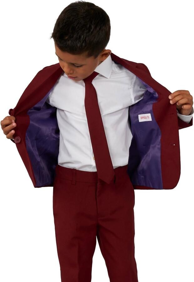 OppoSuits kostuum wijn rood