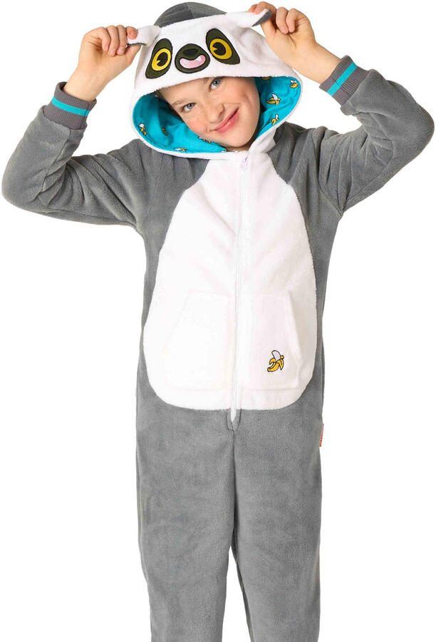 OppoSuits Onesie maki grijs wit
