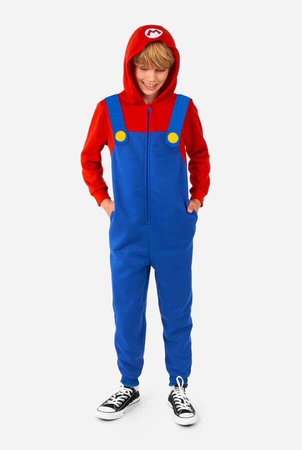 OppoSuits onesie Mario blauw rood - Foto 2