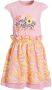 Orange Stars A-lijn jurk Manou met printopdruk lichtroze Meisjes Stretchkatoen Ronde hals 104 - Thumbnail 1