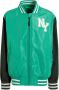 Orange Stars baseball jacket Marten groen Jas Jongens Polyester Opstaande kraag 152 - Thumbnail 1
