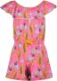 Orange Stars jumpsuit met all over print roze Meisjes Stretchkatoen Ronde hals 152-158 - Thumbnail 1