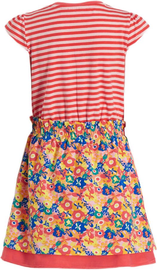 Orange Stars A-lijn jurk Manou met all over print roze Meisjes Stretchkatoen Ronde hals 104