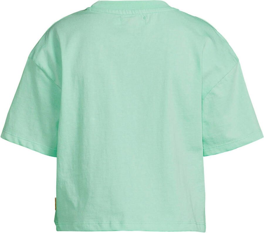 Orange Stars boxy fit T-shirt mintgroen - Foto 2