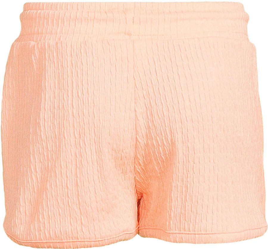 Orange Stars casual short oranje met textuur - Foto 2