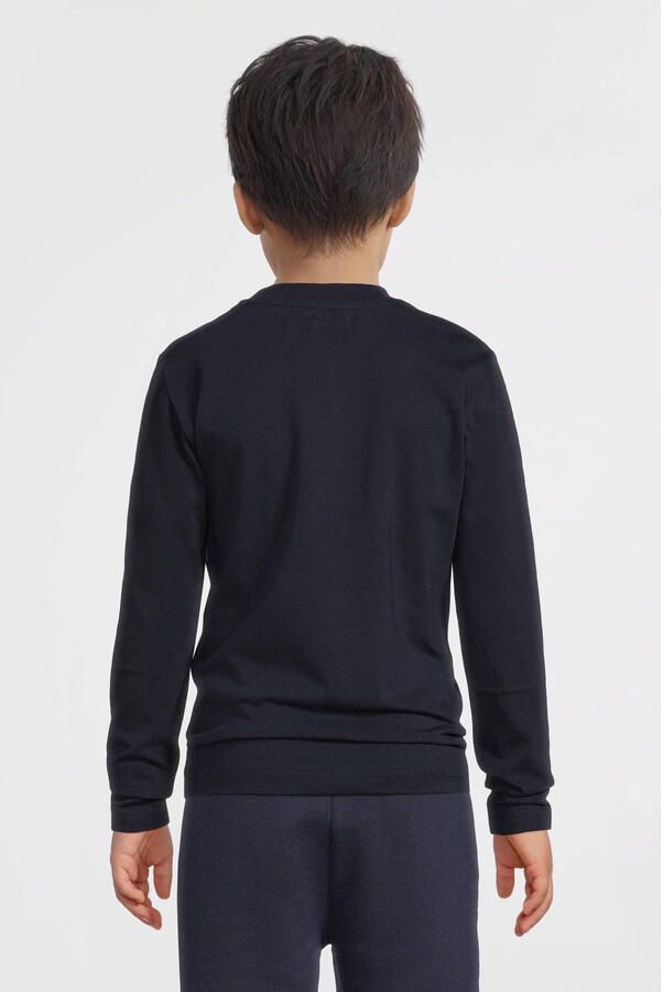 Orange Stars colourblock longsleeve met patch Jasper donkerblauw - Foto 4