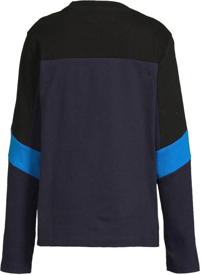 Orange Stars colourblock longsleeve met printopdruk Chase multi