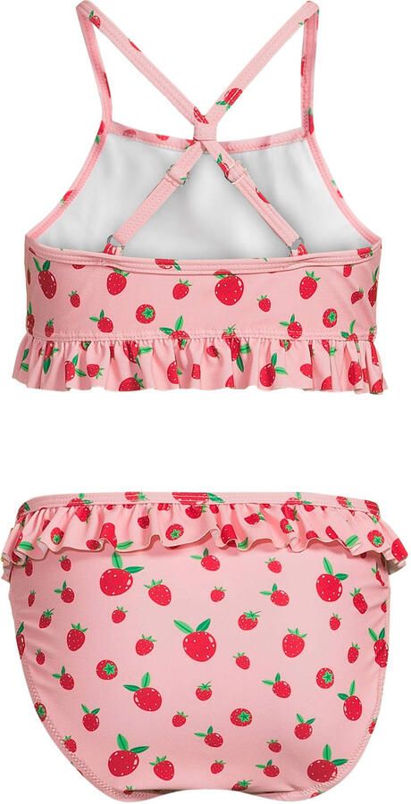 Orange Stars crop bikini met ruches roze rood - Foto 2