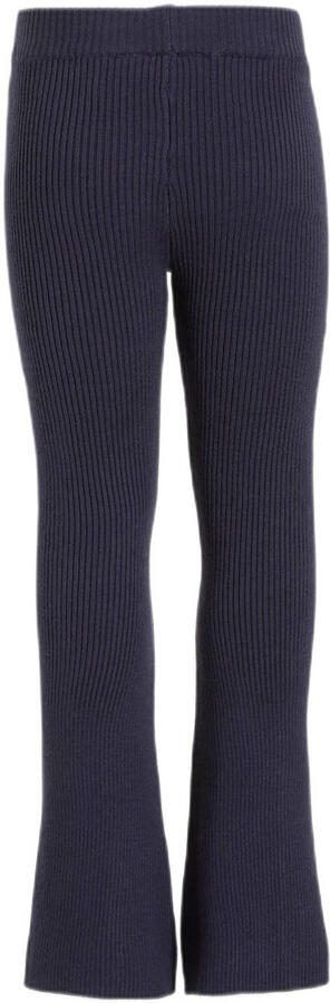 Orange Stars flared broek Nanou navy Blauw Meisjes Viscose Effen 104 - Foto 2
