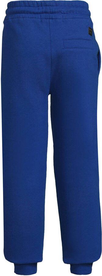 Orange Stars fleece joggingbroek met contrasterende bies blauw