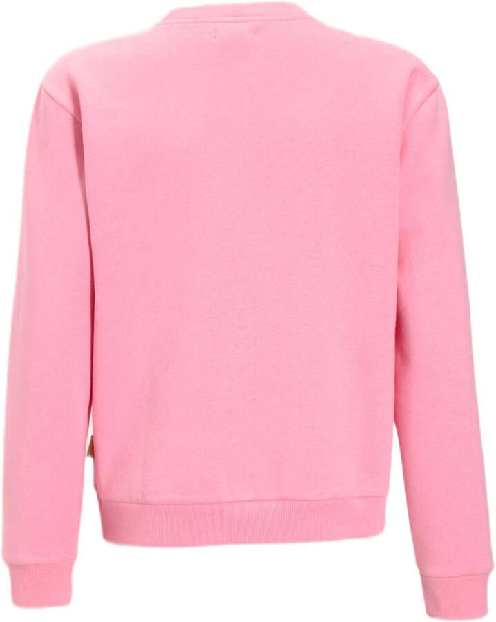 Orange Stars fleece sweater met printopdruk Lizzie roze