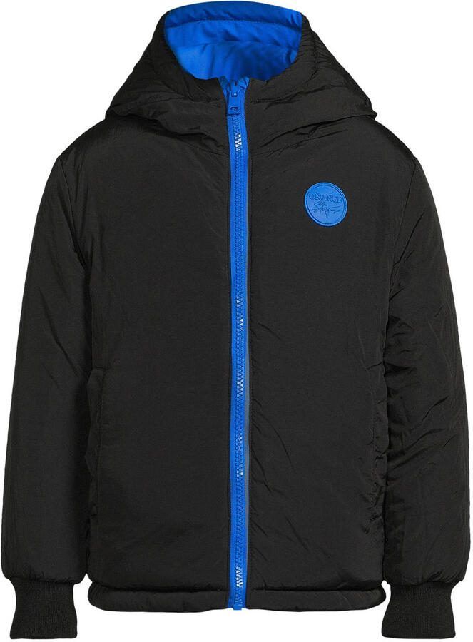 Orange Stars gewatteerde reversible jas Otis blauw zwart