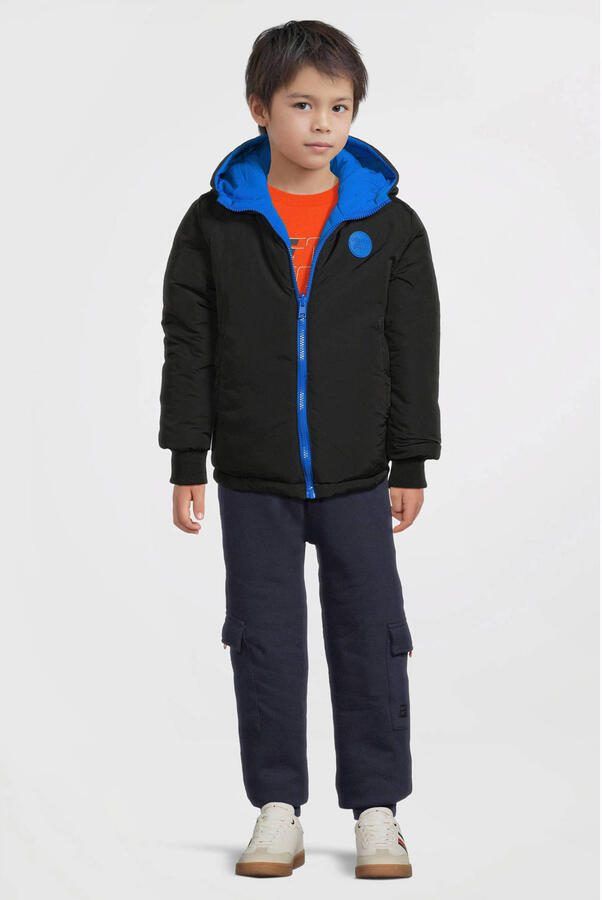 Orange Stars gewatteerde reversible jas Otis blauw zwart - Foto 4