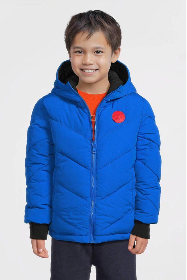 Orange Stars gewatteerde reversible jas Otis blauw zwart - Foto 2