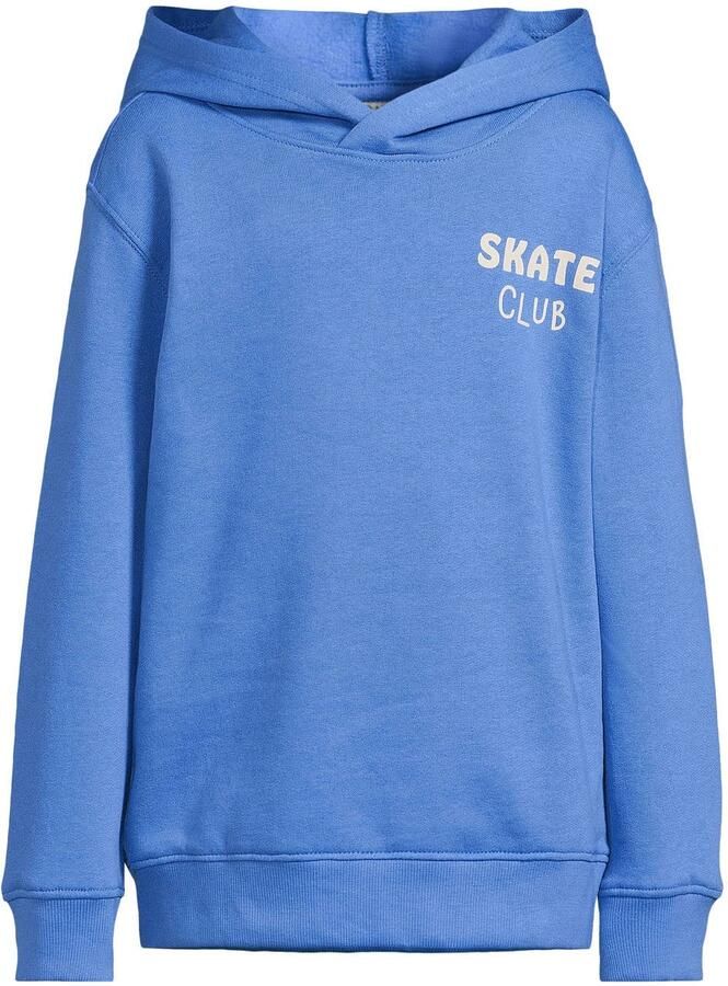 Orange Stars hoodie met tekstprint blauw - Foto 1