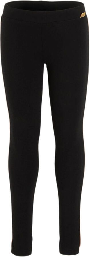 Orange Stars legging met contrasterende bies Noela zwart