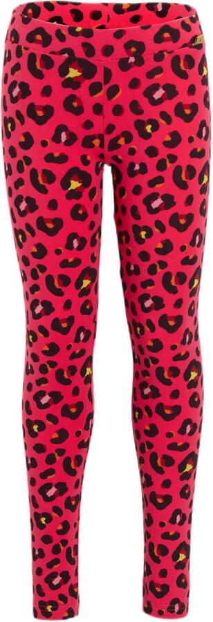 Orange Stars legging met luipaardprint Sara roze