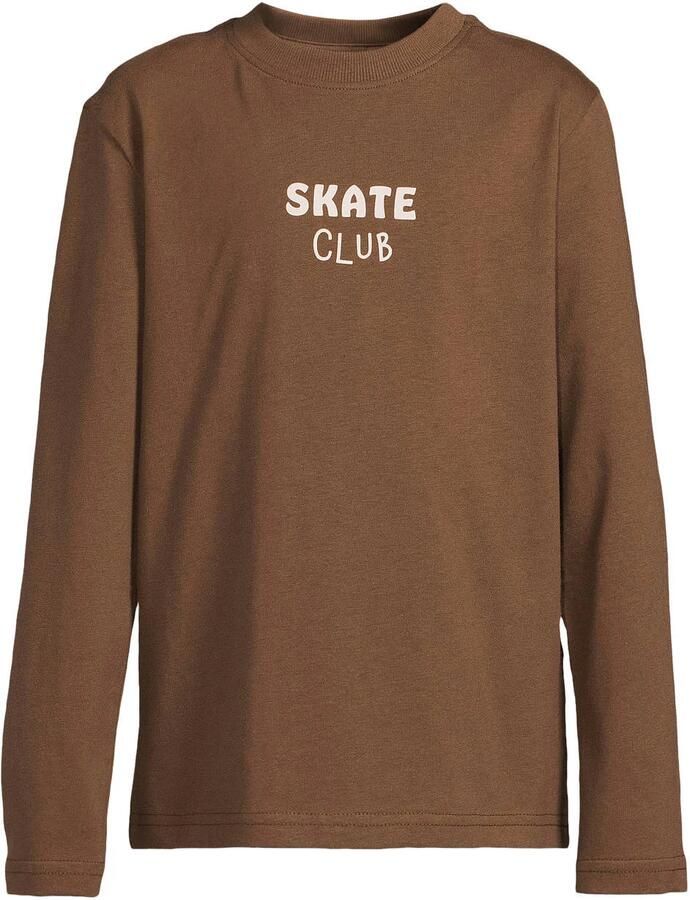 Orange Stars longsleeve met backprint donkerbruin - Foto 2
