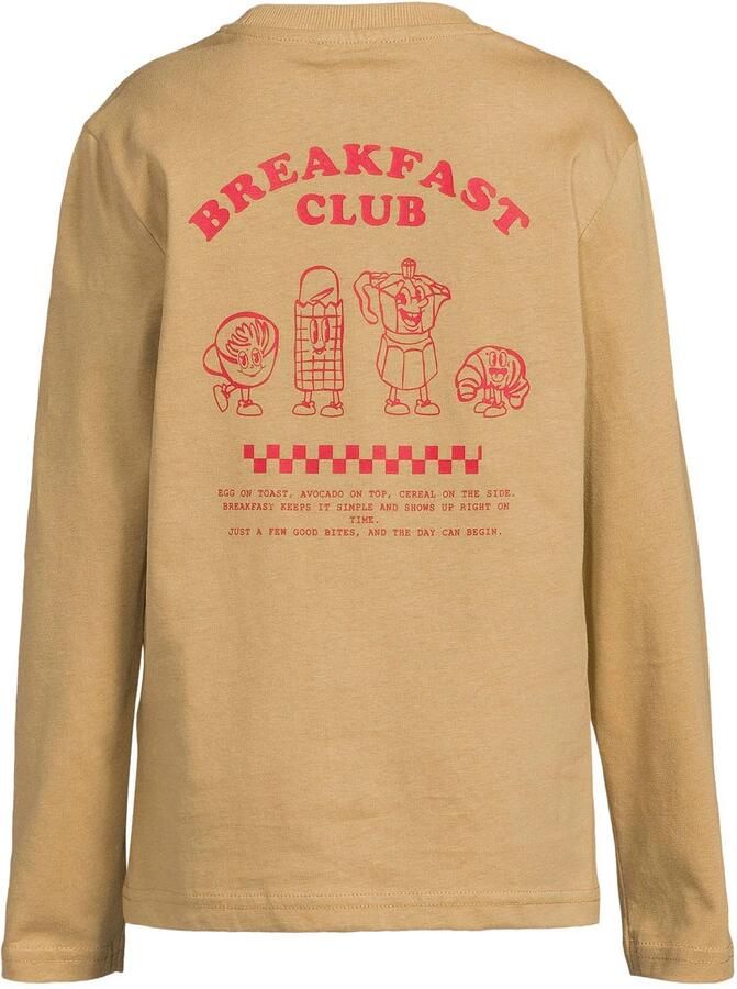 Orange Stars longsleeve met backprint zand - Foto 2