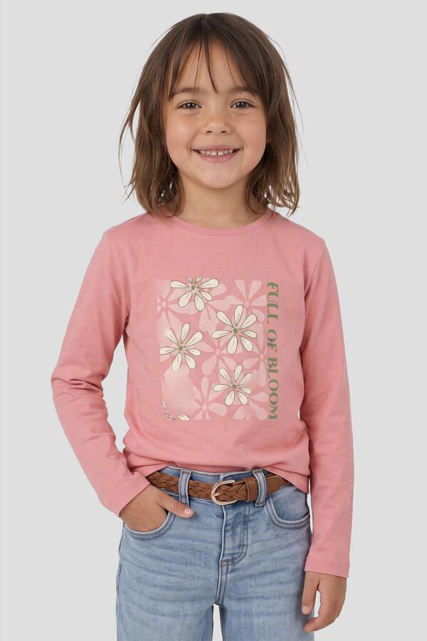 Orange Stars longsleeve met print roze - Foto 3