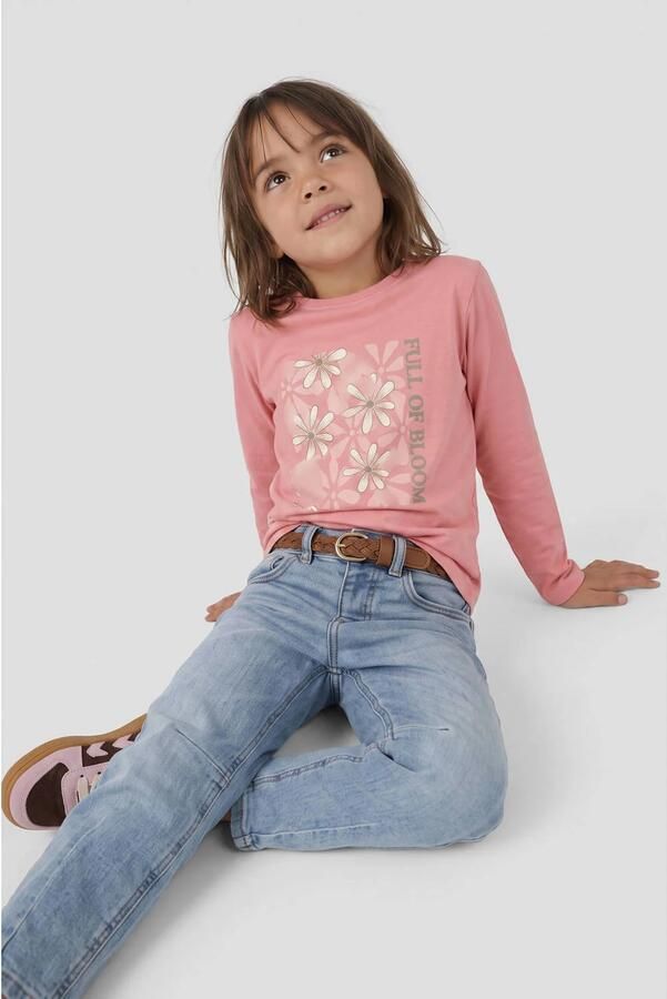 Orange Stars longsleeve met print roze