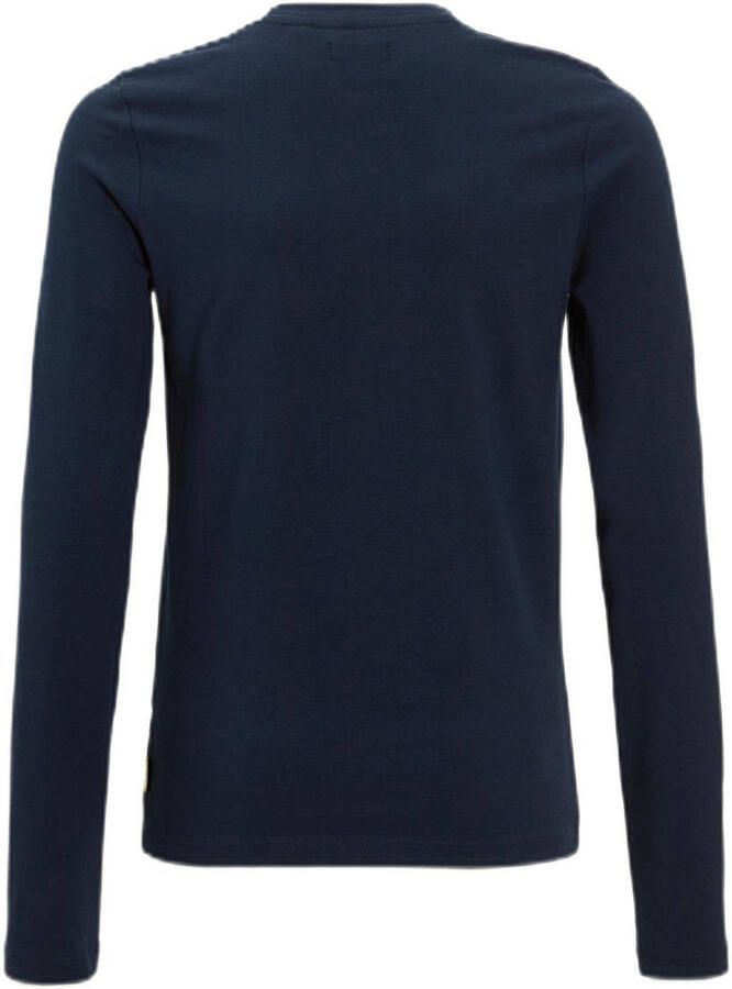 Orange Stars Longsleeve met printopdruk navy