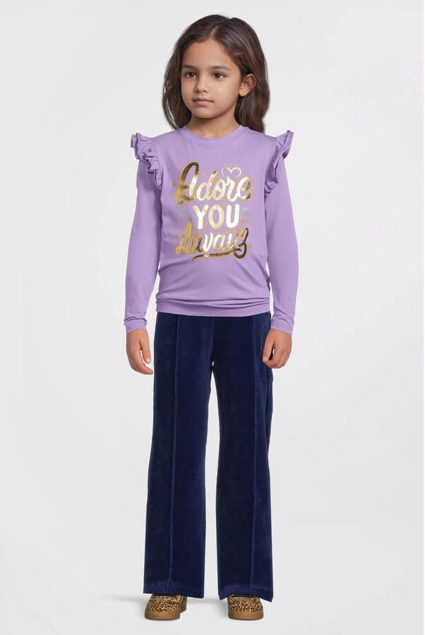 Orange Stars longsleeve met printopdruk paars - Foto 4