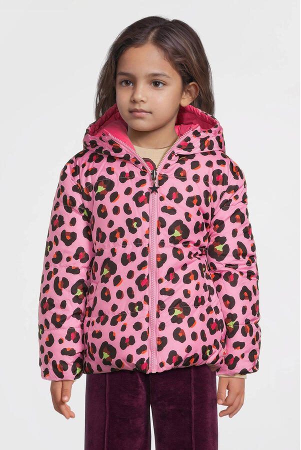 Orange Stars reversible colourblock jas Isa bloemenprint - Foto 2