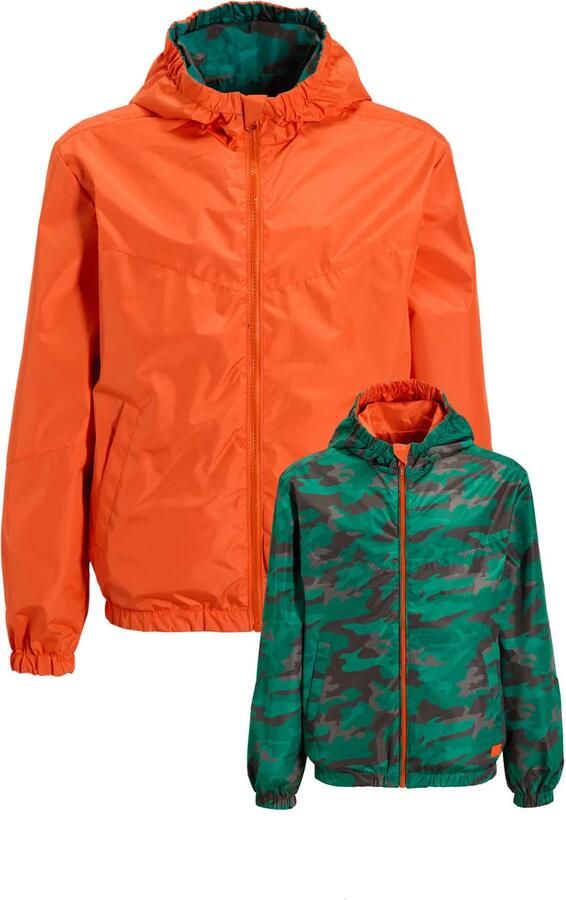 Orange Stars reversible jacket camo