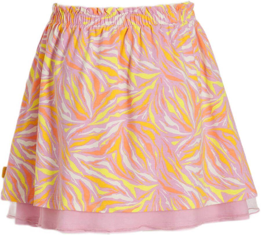 Orange Stars rok Marrit met all over print multi Meisjes Stretchkatoen 104