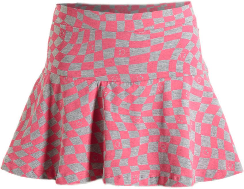 Orange Stars skort Pia met all over print roze grijs Rok Meisjes Katoen 110 116