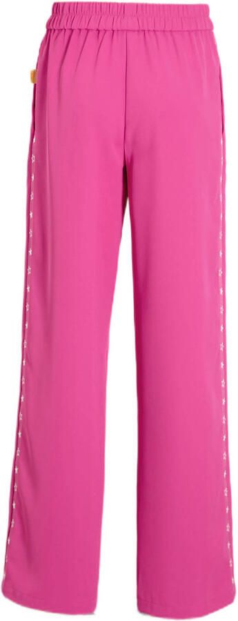 Orange Stars sportieve wide leg broek Celina roze - Foto 3