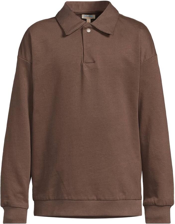 Orange Stars sweater donkerbruin Effen - Foto 2