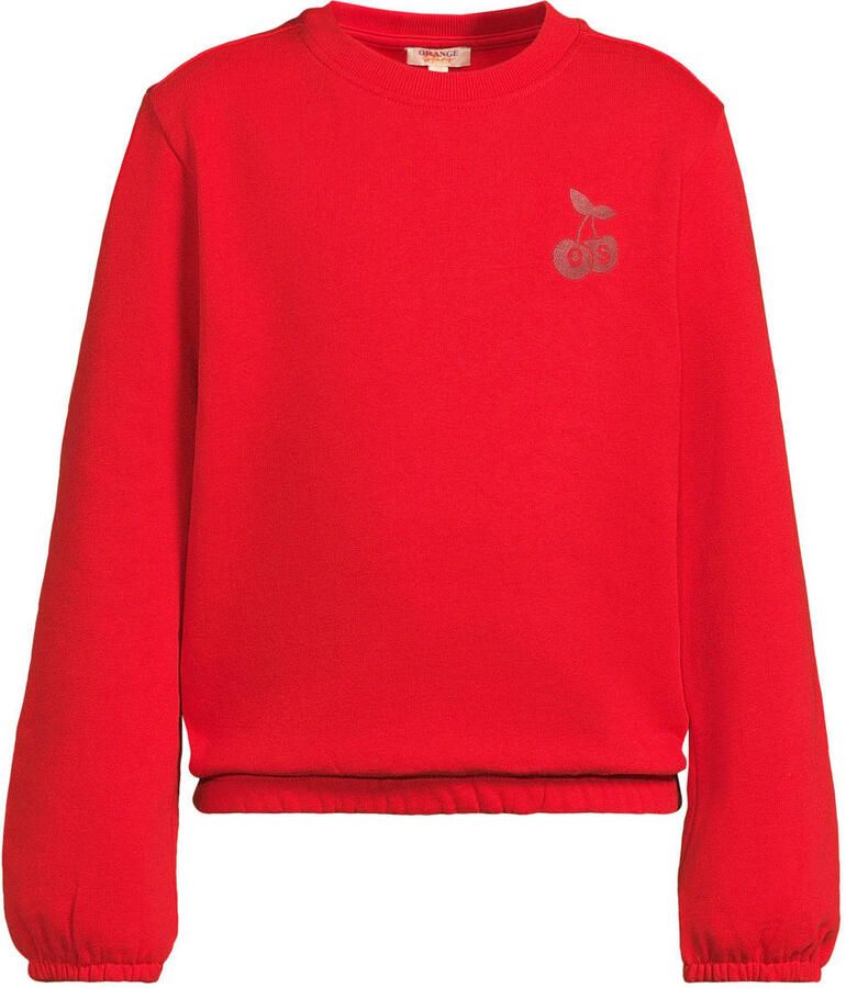 Orange Stars sweater met backprint rood