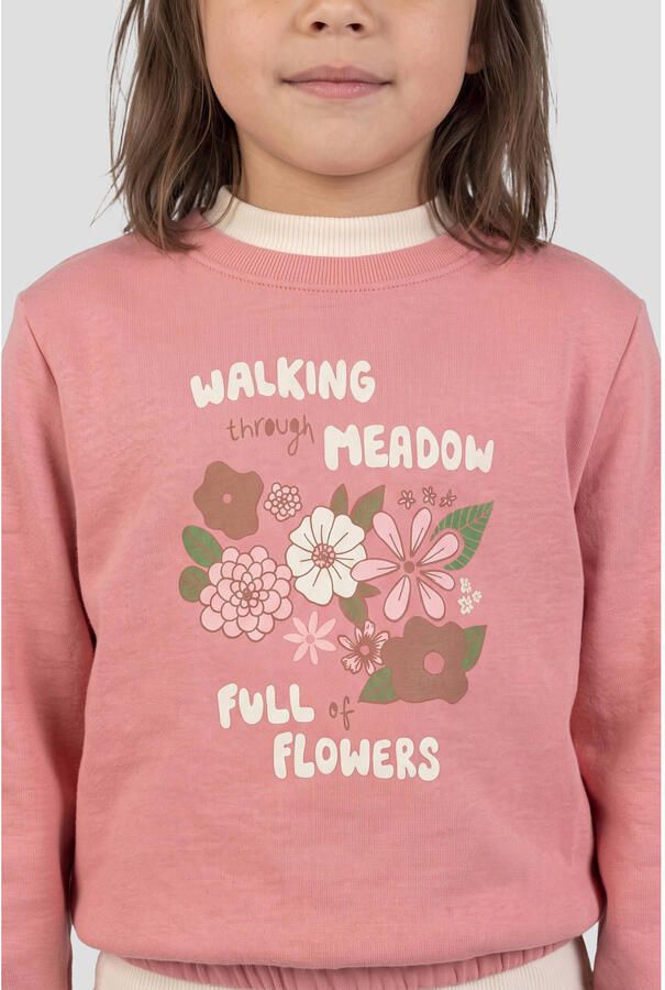 Orange Stars sweater met print roze - Foto 2