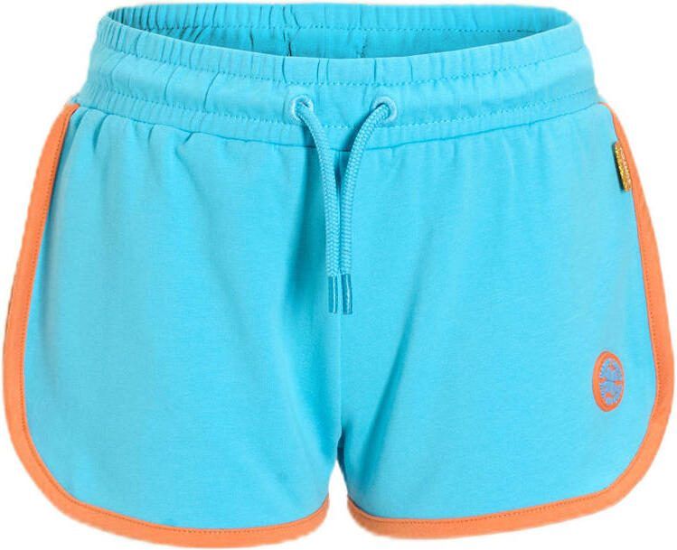 Orange Stars sweatshort blauw oranje Korte broek Meisjes Katoen Effen