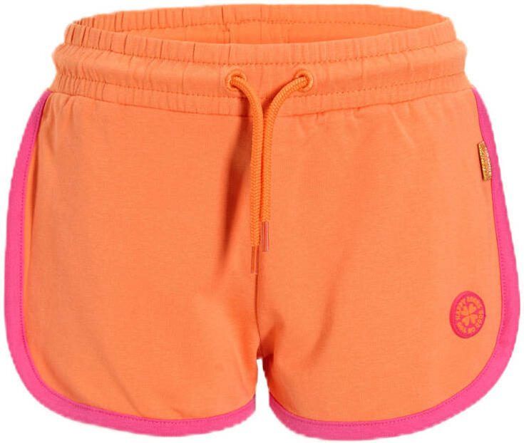 Orange Stars sweatshort oranje roze
