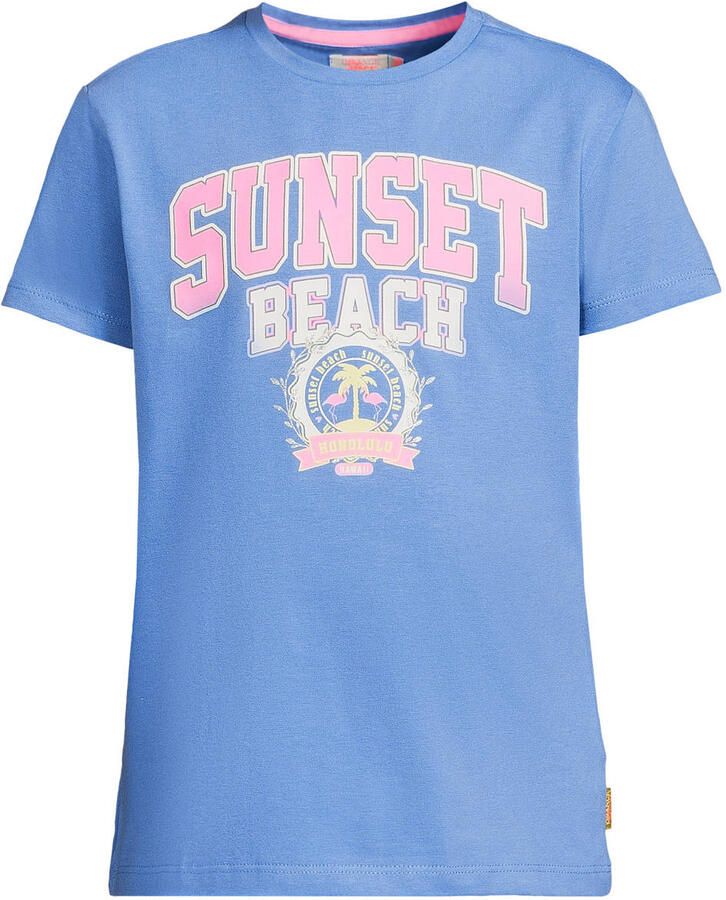 Orange Stars T-shirt blauw