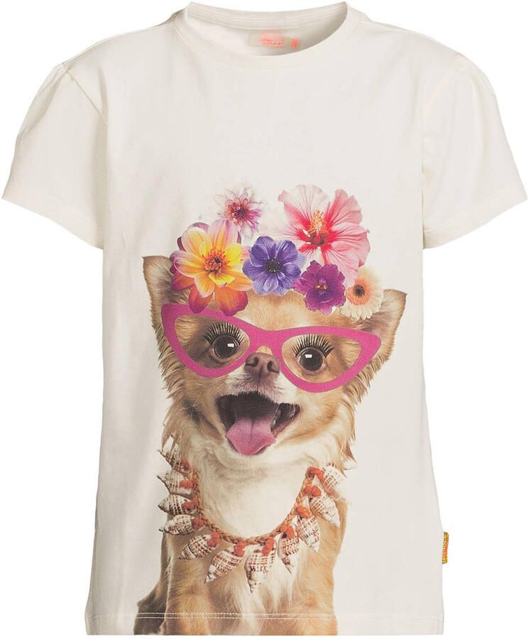 Orange Stars T-shirt ecru