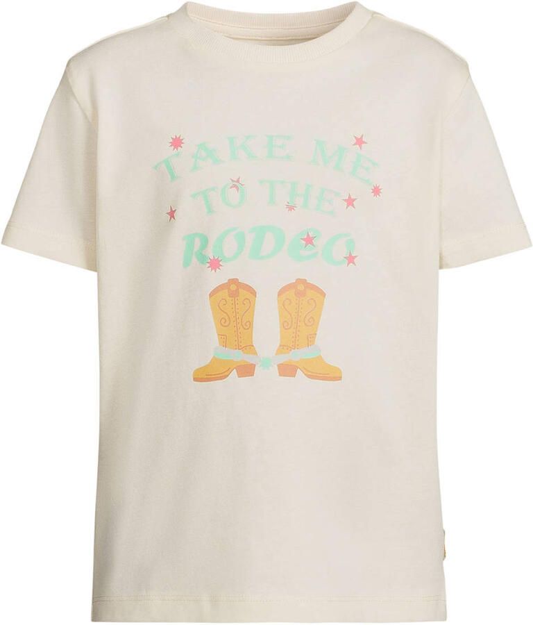 Orange Stars T-shirt ecru