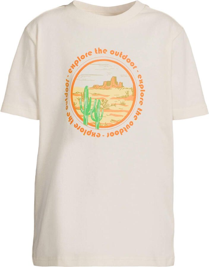 Orange Stars T-shirt ecru